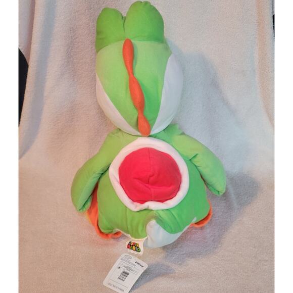 Super Mario Brothers Yoshi Large Plush 22” Stuffed Nintendo 2019 Shell Pocket - Picture 5 of 10
